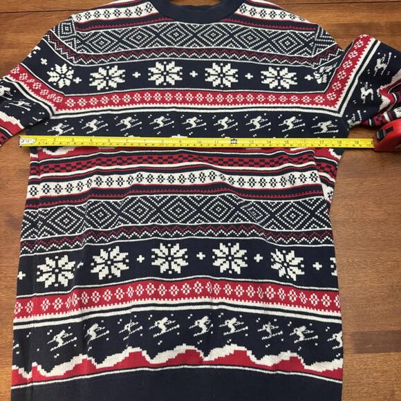H&M 2010s Christmas/Ski Jumper, Red/Blue/White, Mens Size Small - Picture 6 of 6